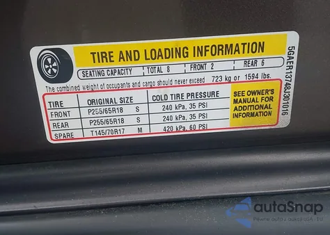 2008 Buick Enclave Cx z USA, uszkodzony, nr VIN 5GAER13748J301016